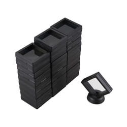 Coin Display Box - Set Of 30 Frame Display Holder with Stands Black