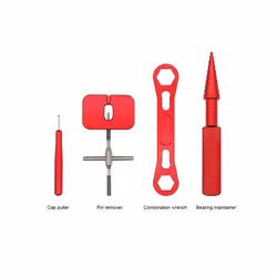 Reel Repair Tool Kit for Fishing Reel Removal Ball Bearing Red