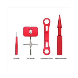 Reel Repair Tool Kit for Fishing Reel Removal Ball Bearing Red