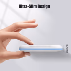 Mouse Mover Undetectable with Timer, Silent Mouse Jiggler, White