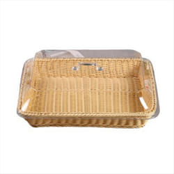 Basket With Lid,Basket With Lid for Food, Beige