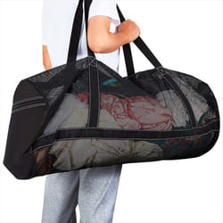 Mesh Scuba Dive Gear Bag, Foldable Mesh Duffle Beach Tote Bag