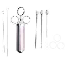 Meat Injector, 2-oz Marinade Flavor Injector 304 Stainless Steel