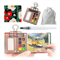 Travel Paint Palette,Mini Watercolor Paint Set,Portable Paint Palette