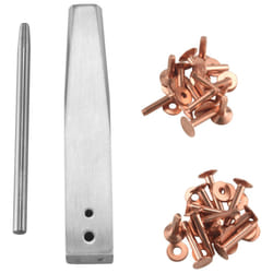 Rivet and Burr with Burr Setter Rivet Fastener Install
