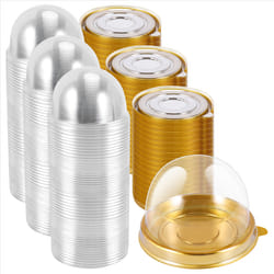150 Pcs Mini Cupcake Boxes Muffin Pod Dome Muffin Cake Container