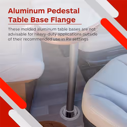 RV Table Base Aluminum Pedestal Table and Floor Mounting Base Parts