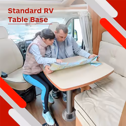 RV Table Base Aluminum Pedestal Table and Floor Mounting Base Parts