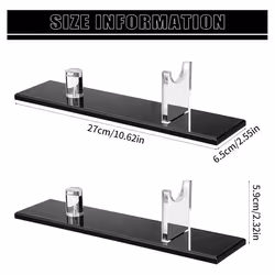 2Pcs Knife Display Stand, Knife Holder for Home Decor (Black Base)