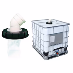 For IBC Ton Barrel Accessories 45 Degree, Filter Cover with Filter