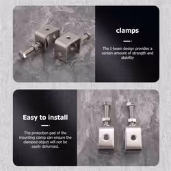 6Pcs C Clamps,U Clamps for Metal Working, Small Desk Clamp