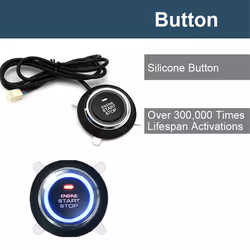 Car Alarm One Button Start/Stop System Kit Remote Engine Door Lock