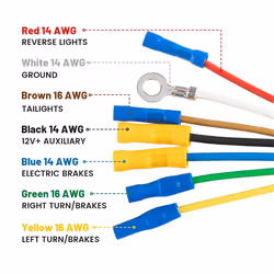 7 Way RV Trailer Light Connector Socket