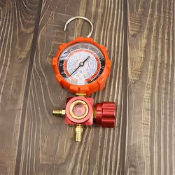 Air Condition Gauge for R410A R22 with Visual Mirror 500Psi Red