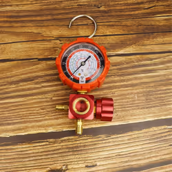 Air Condition Gauge for R410A R22 with Visual Mirror 500Psi Red