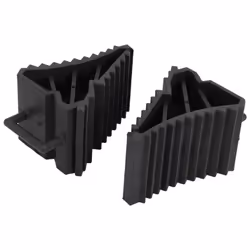 2Pcs Antislip Vehicle Car Truck Wheel Tire Chock Stop Block Black