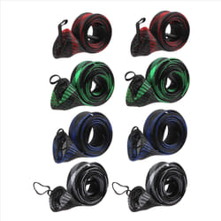 8Pcs Fishing Rod Sleeve Sock, Braided Mesh Rod Sleeve with Lanyard