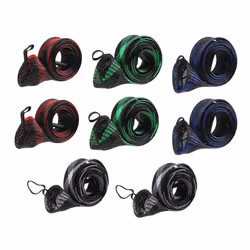 8Pcs Fishing Rod Sleeve Sock, Braided Mesh Rod Sleeve with Lanyard