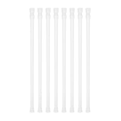 8 Small Tension Rods Spring Extendable Curtain Shower Telescopic Rod