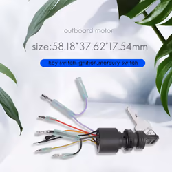 Boat Motor Ignition Key Switch For Mercury Outboard Motors 3 Position