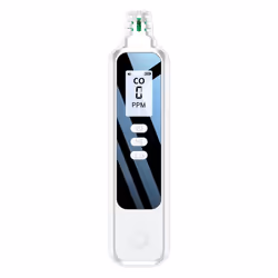 Carbon Monoxide Detectors, LCD Display with 2 AAA Batteries (White)
