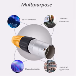 10 PCS RJ45 Waterproof Panel Connector, for Industrial Home Network