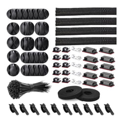 152 Pcs Cable Management Cord Organizer Kit, Cable Organizer Clips
