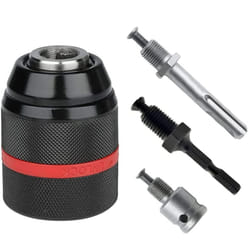 4 PCS 1/2-20UNF 1.5-13mm Keyless Drill Chuck Hex Shank/SDS/Socket