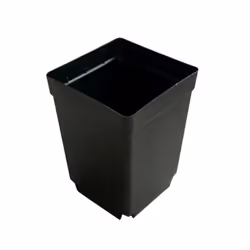 100PCS Plant Disposable Flower Pot Small Black Square Plastic