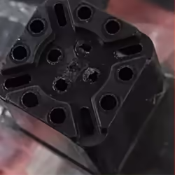 100PCS Plant Disposable Flower Pot Small Black Square Plastic