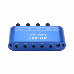 Stereo Mixer (4 Input ,1 Output ) DIY Headphones Amplifier Case DC12V