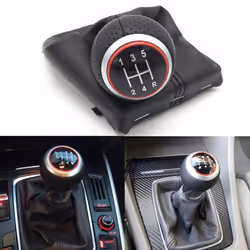 Gear Shift Knob Lever Stick Pen for A4 S4 B8 2008-2015 6 Speed
