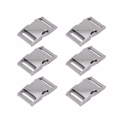 6Pcs Paracord Bracelet Buckles Silver