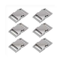 6Pcs Paracord Bracelet Buckles Silver