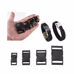 6Pcs Paracord Bracelet Buckles Silver