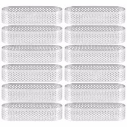 12Pcs Oval Tartlet Molds French Dessert Mousse Fruit Pie Tart Ring
