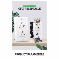 GFCI Outlet 20A, GFI Electrical Receptacle with LED Indicator