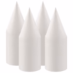 White Paper Cone Cups, Snow Cone Cups,Leakproof Paper Cups 200Pcs