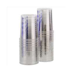 20 Oz (600Ml) Disposable Flexible Clear Graduated Plastic Mixing Cups