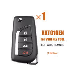 For XKTO10EN Wire Remote Key Fob for 4 Button VVDI Key