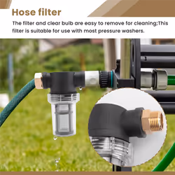 Sediment Water Hose Filter, Garden Hose Filter for Pressure Washer