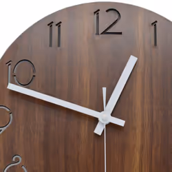 12 inch Vintage Arabic Numeral Wooden Decorative Round Wall Clock