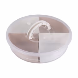 4-Compartment Vegetable Tray Snack Storage Box with Lid Fruit