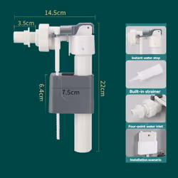 Hang Wall Hanging Toilet Water Valve Water Inlet Accessories G1/2inch