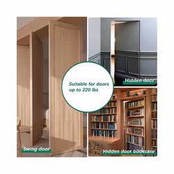 Pivot Hinge Stainless Steel Closet Door Hinges Rotation Hinges