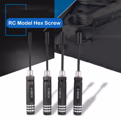 4Pcs Hex Nut Drivers Screw Driver Tools Kit, Metal 4.0/5.5/7.0/8.0mm