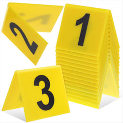 Acrylic Table Number Signs, Table Tent Sign with Number Plates 1-15