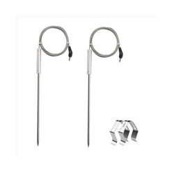 2Pack Meat Probe for TP20 TP17,with 2 BBQ Probe Holder Clip