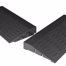 Universal Robot Vacuum Sweeper Sill Bar Step Ramp Climbing Mat Black