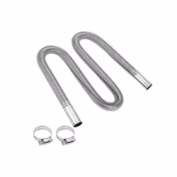 300cm Auto Air Parking Heater Exhaust Pipe with 2 Clamps Exhaust Hose